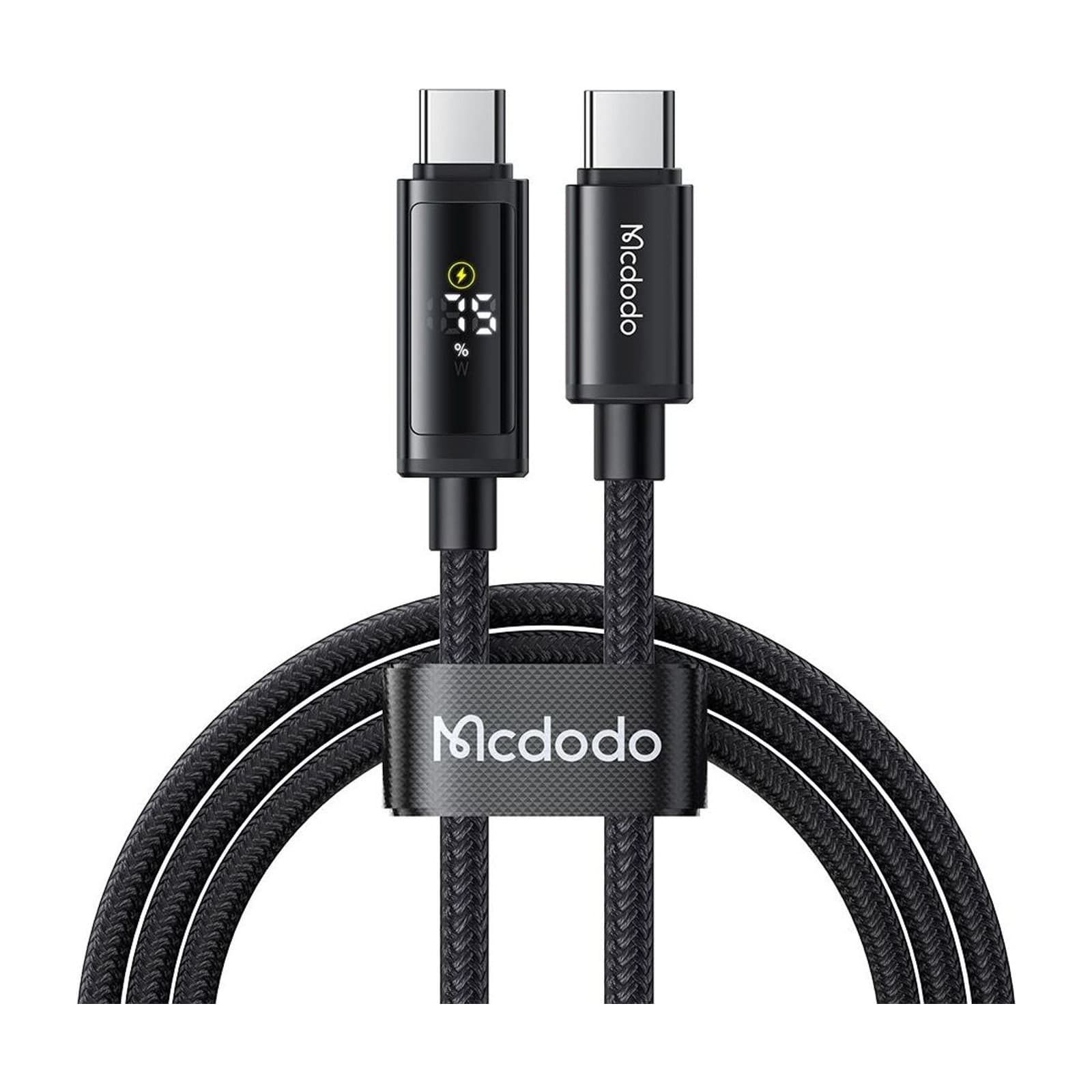 Mcdodo CA-800 USB-C to USB-C Cable, 100 W with Charge Display, 1.2 m — alternate view