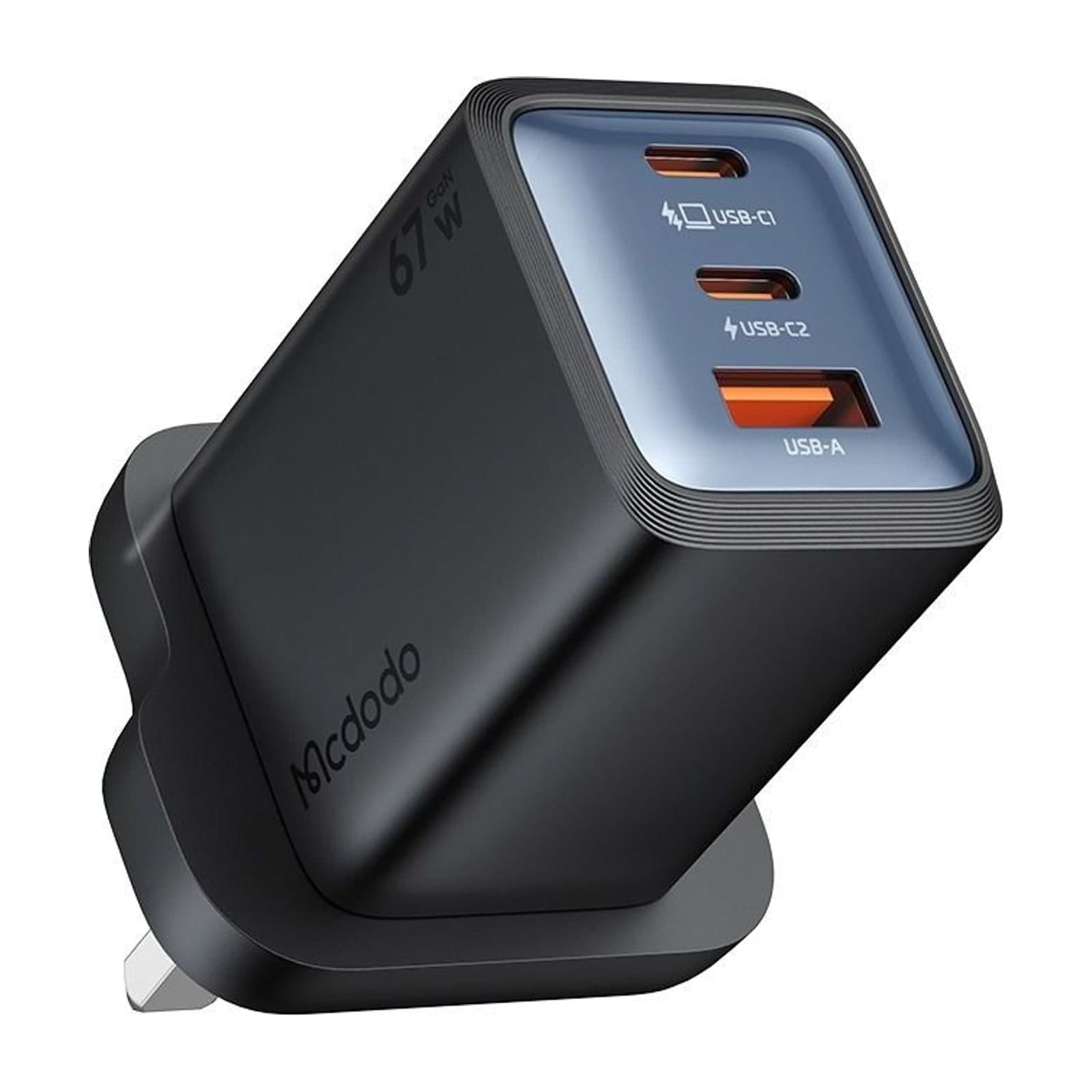 Mcdodo CH-050 Ultimate Mini GaN Charger 67 W, 2 USB-C and 1 USB-A