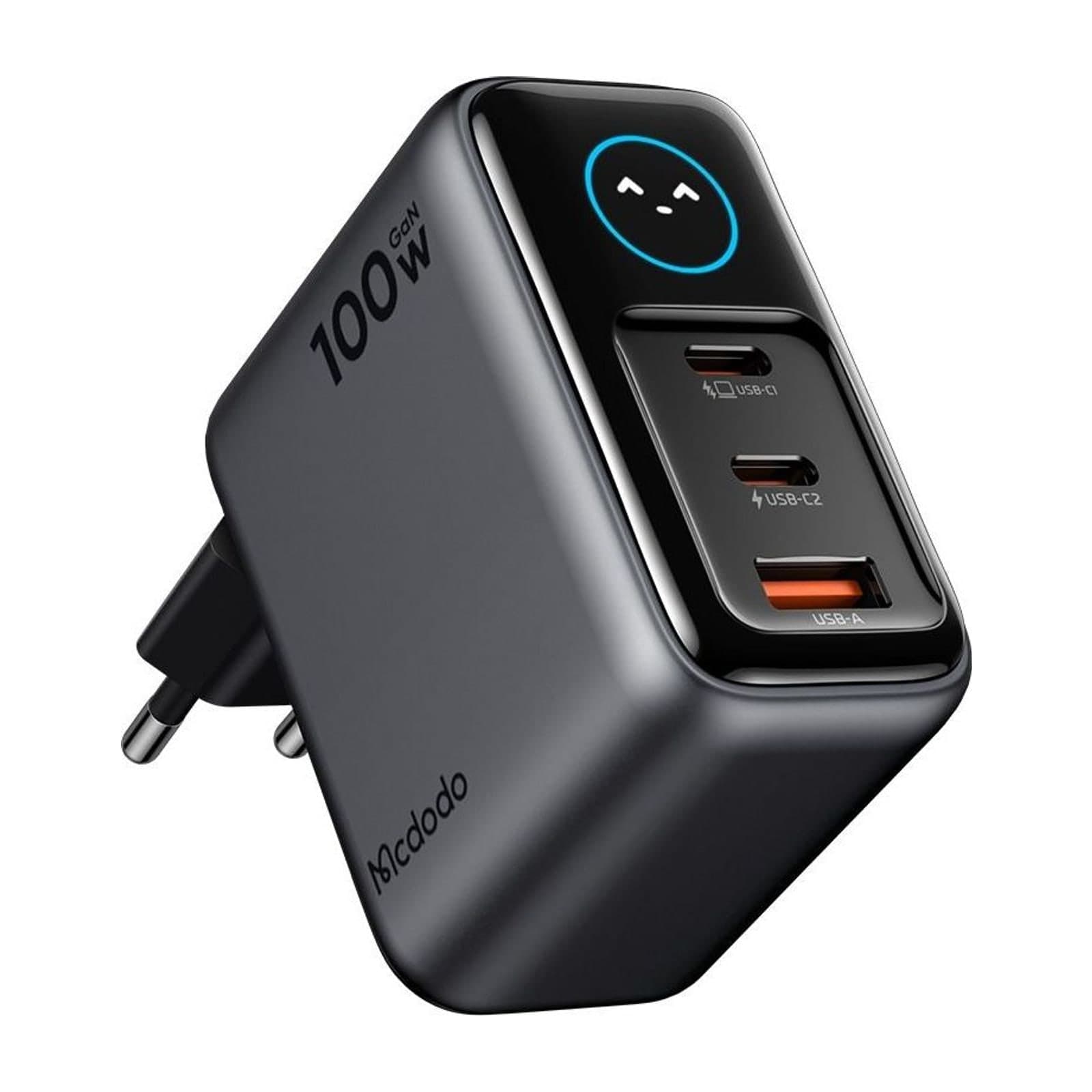 Mcdodo CH-605 GaN Charger 100 W with Colour Display, 2 USB-C and 1 USB-A