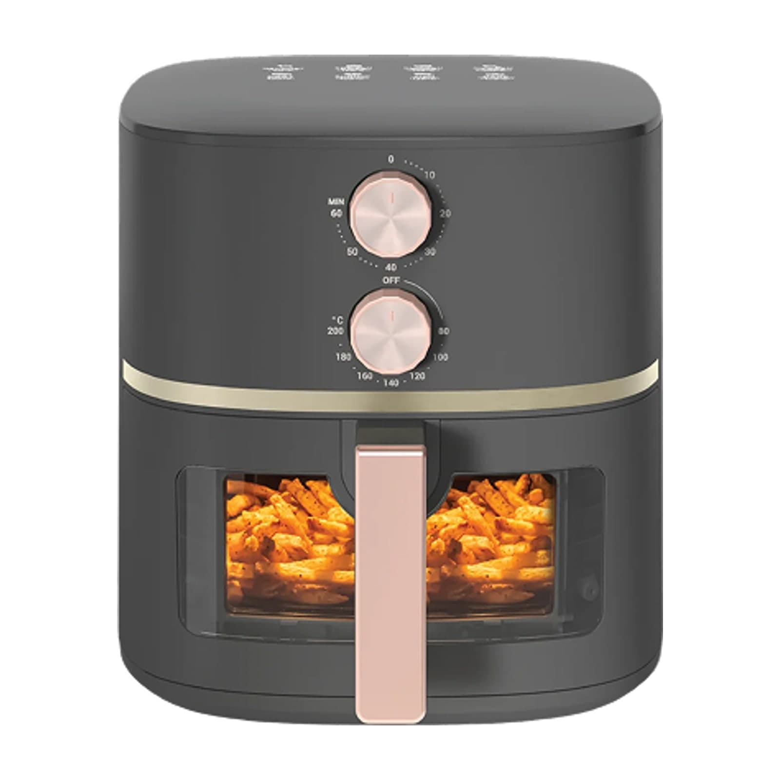 Nutricook Air Fryer Essentials Classic Vision AFE152M-RG, 5.2 L, Rose Gold