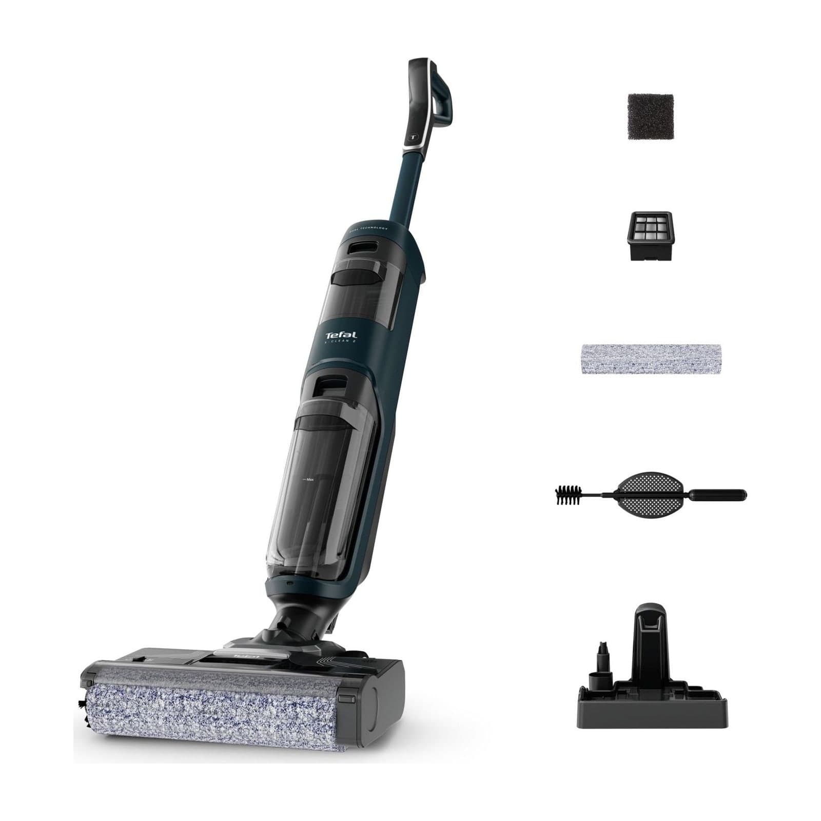 Tefal X-Clean 2 GF2251M5 Cordless Wet and Dry Floor Washer, 30 min