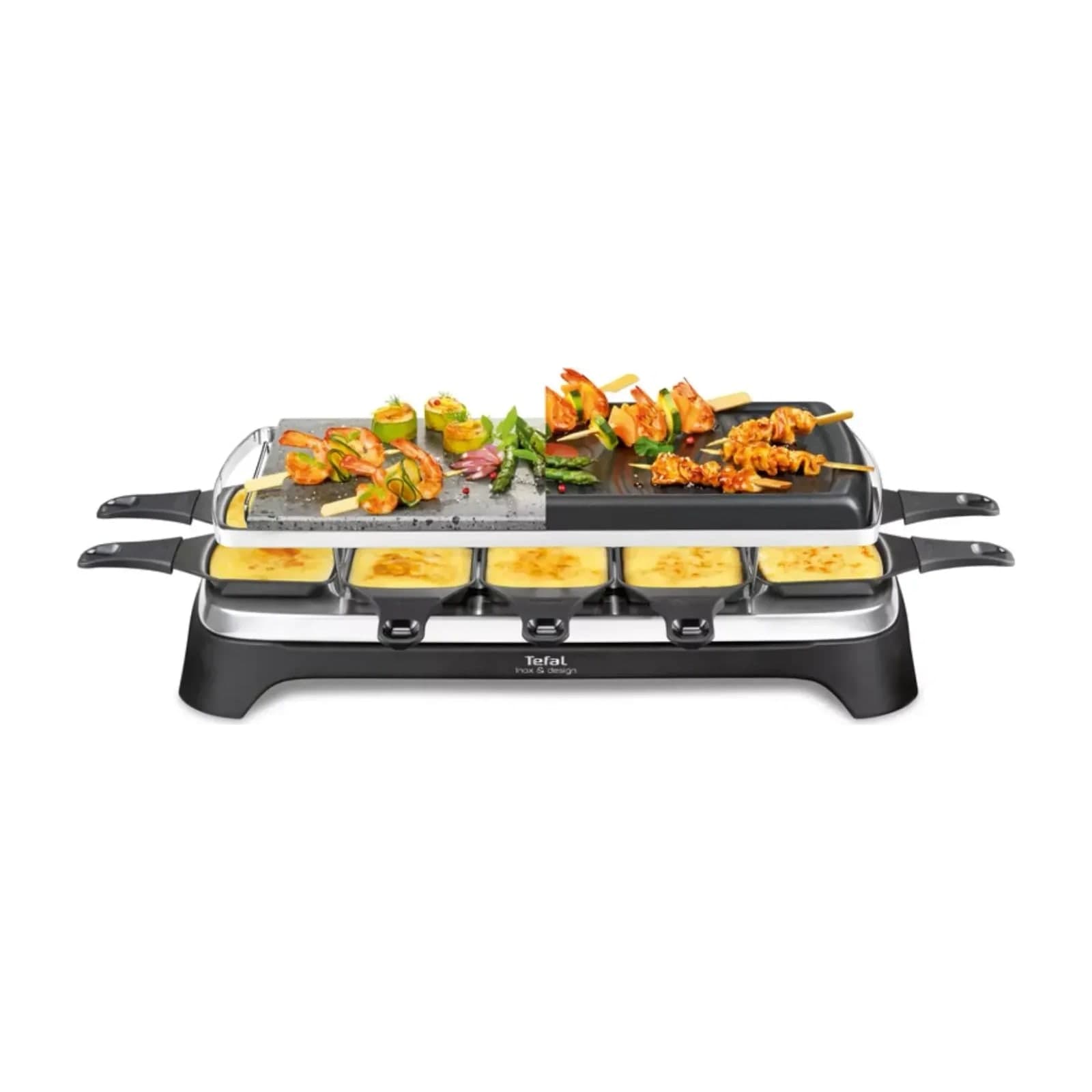 Tefal RE45A827 Raclette Pierrade 3-in-1 Grill and Plancha, 1350 W — alternate view